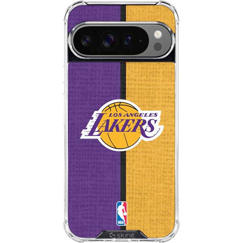 NBA Los Angeles Lakers Canvas Google Pixel 10 Pro XL Clear Case